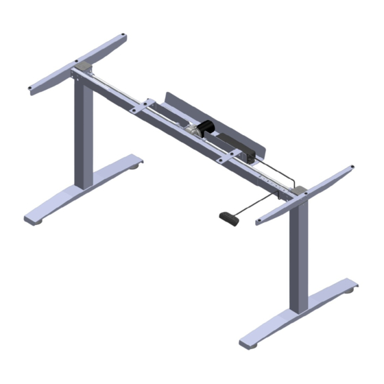 User Manuals: FONZEL 2214109 Straight Desk Frame