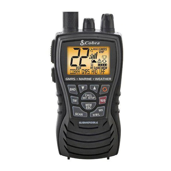 Cobra MR HH450 DUAL Manual