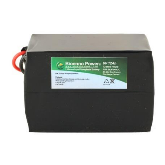 Bioenno Power BLF-0612C User Manual