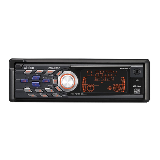 Clarion DXZ379RMP Owner's Manual