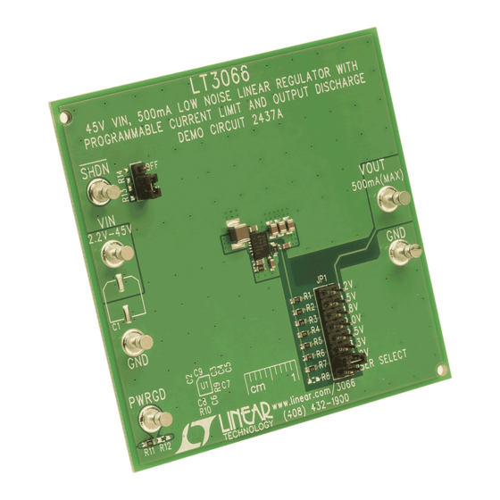 Linear Technology LT3066 Demo Manual