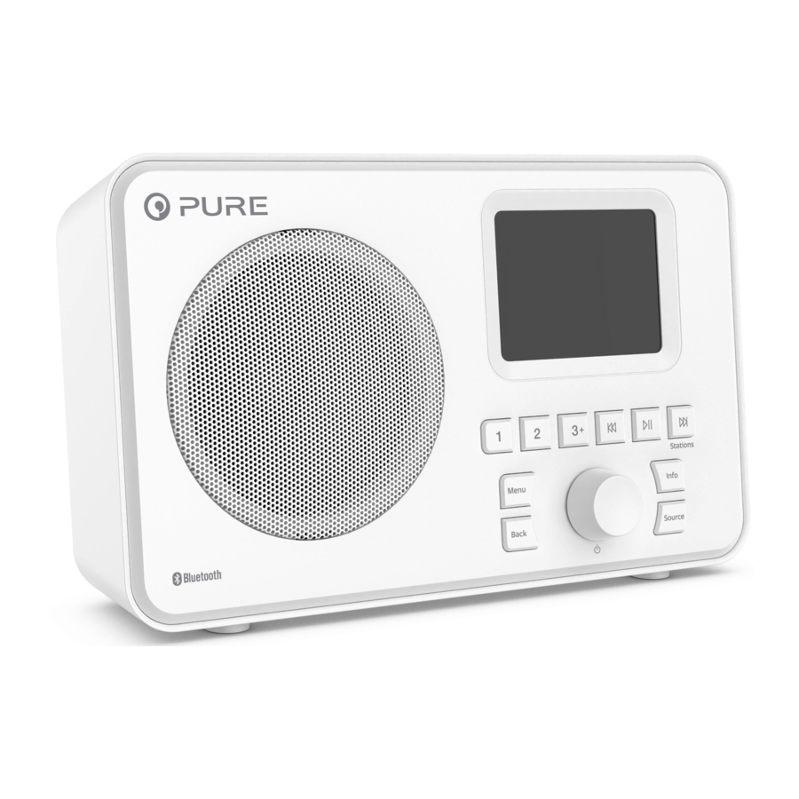 PURE Elan One DAB+ & FM Radio With Bluetooth Quick Start Guide