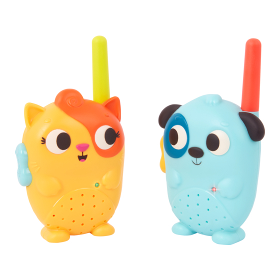 B.TOYS LAND OF B. LOLO & WOOFER WALKIE-TALKIES QUICK START MANUAL Pdf ...