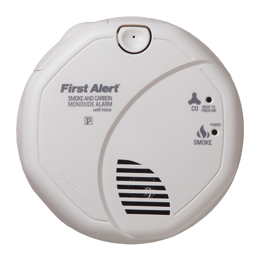 First Alert SC7010BV - Smoke & Carbon Monoxide Alarm Manual | ManualsLib