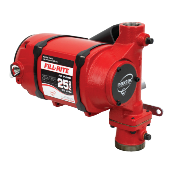 FILL-RITE NEXTEC NX25-120 SERIES INSTALLATION AND OPERATION MANUAL Pdf ...