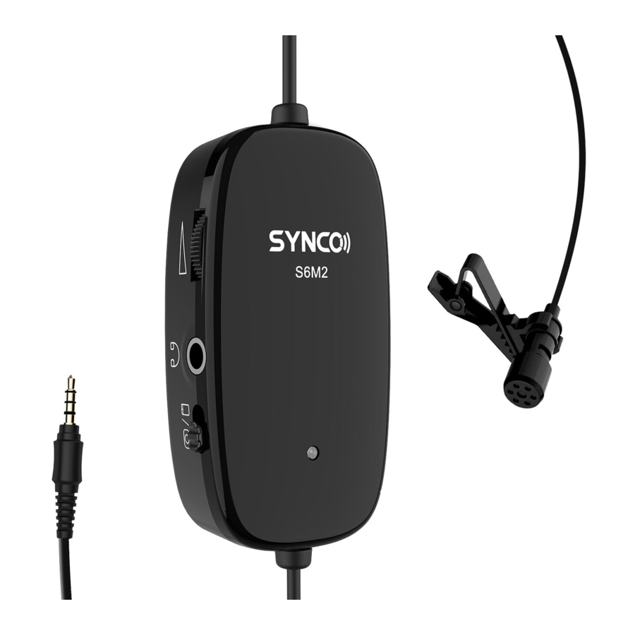 SYNCO LavS6M2 Lavalier Microphone Manual ManualsLib