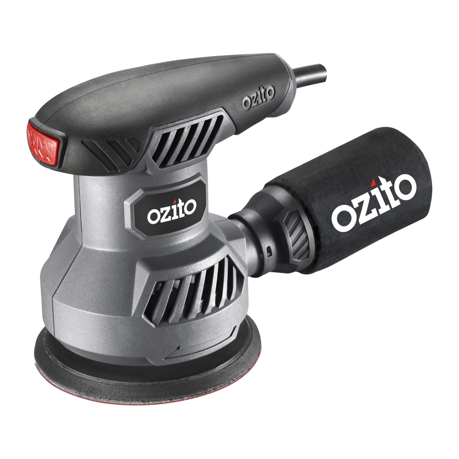 Ozito ROS2000 Random Orbital Sander Manual ManualsLib