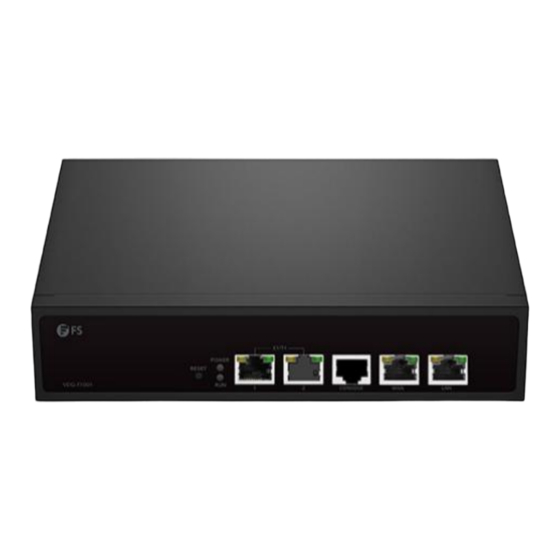 FS VDG-T1001 Manuals