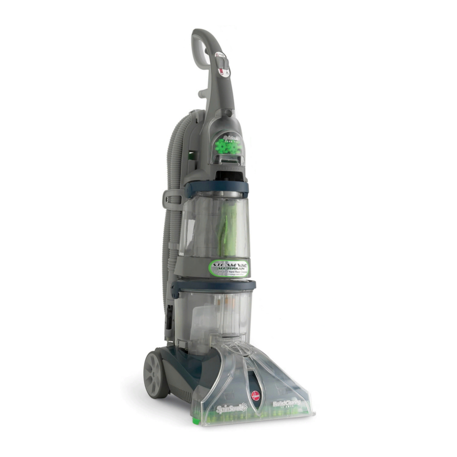 Hoover SteamVac All Terrain Carpet and Hard Floor Cleaner with Auto Rinse Feature Steam Vacuum Manuals