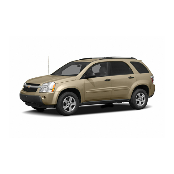 Chevrolet Equinox 2005 Getting To Know Manual