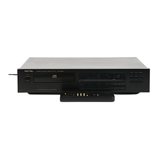 Rotel RCD-965BX Owner's Manual
