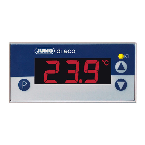 JUMO DI ECO Operating Instructions Manual