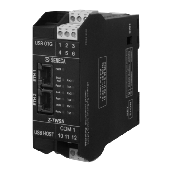 Seneca Z-PC Z-TWS5 Installation Manual