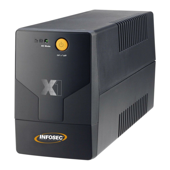 INFOSEC UPS SYSTEM X1 EX Series User Manual