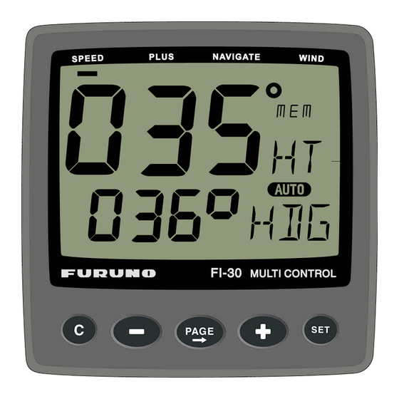 Furuno FI-301 Operator's Manual