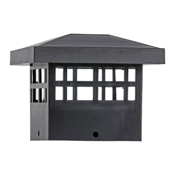 AMP Lighting Sol Top Solar LED Post-Top Light Installation & Maintenance Manual