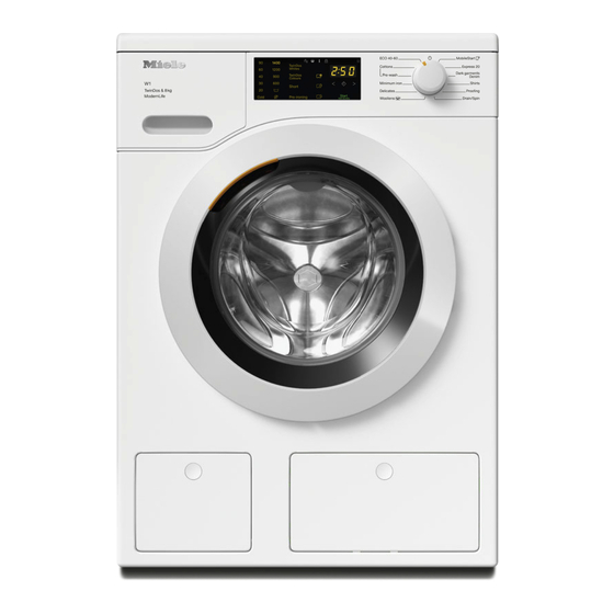 Miele WCD660 WCS Front-Load Washer Manuals