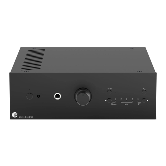 Pro-Ject Audio Systems MaiA DS3 Instructions For Use Manual