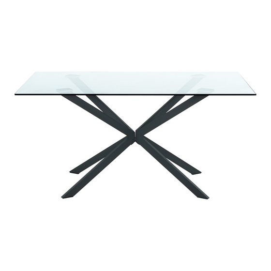 Dunelm Lumia Rectangular Dining Table Instructions Manual