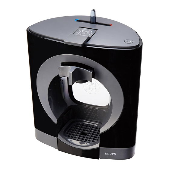NESCAFE DOLCE GUSTO OBLO USER MANUAL Pdf Download ManualsLib