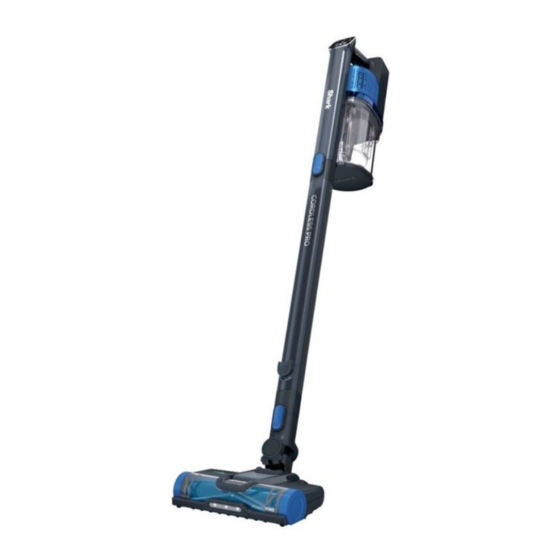 SHARK CORDLESS PRO IZ500 SERIES QUICK START MANUAL Pdf Download ...