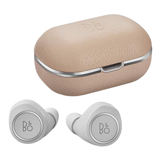 Bang Olufsen Beoplay E User Manual Pdf Download Manualslib