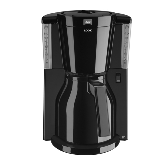 MELITTA LOOK THERM OPERATING INSTRUCTIONS MANUAL Pdf Download ManualsLib