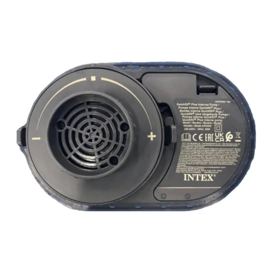 INTEX QUICKFILL PLUS AP620D OWNER
