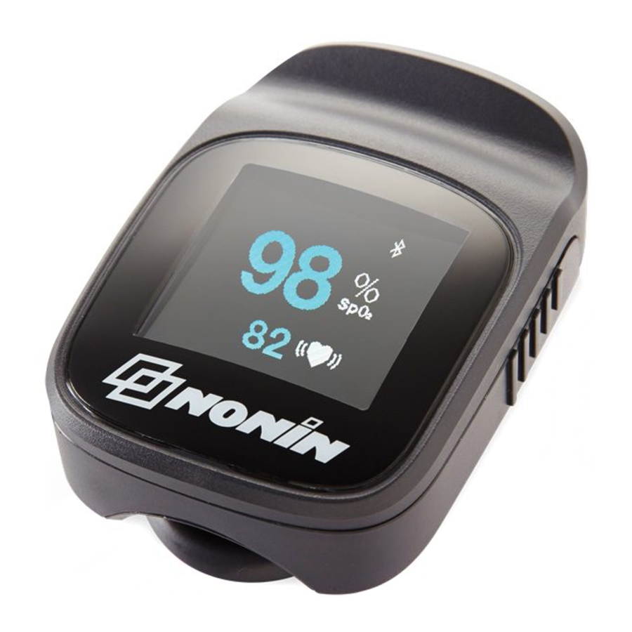 Nonin Connect 3230 Smart Pulse Oximeter Instructions For Use ManualsLib