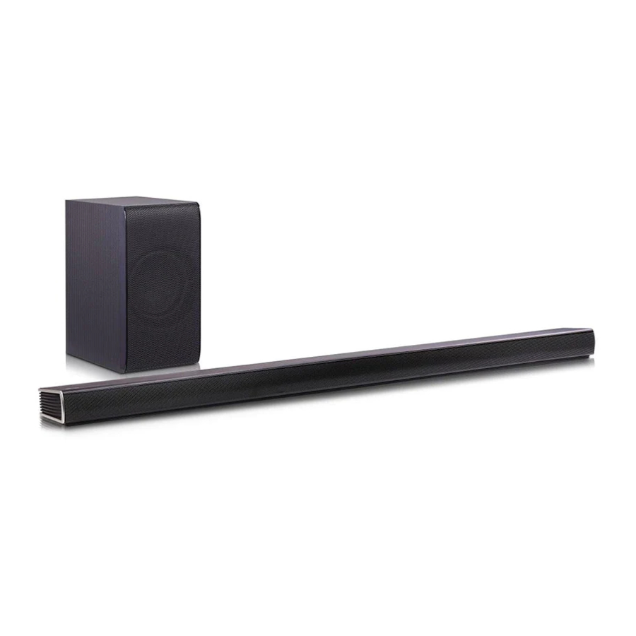 LG MUSIC flow SH7B Wireless MultiRoom Sound Bar Simple Manual