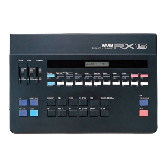 YAMAHA RX15 AUTHORIZED PRODUCT MANUAL Pdf Download | ManualsLib