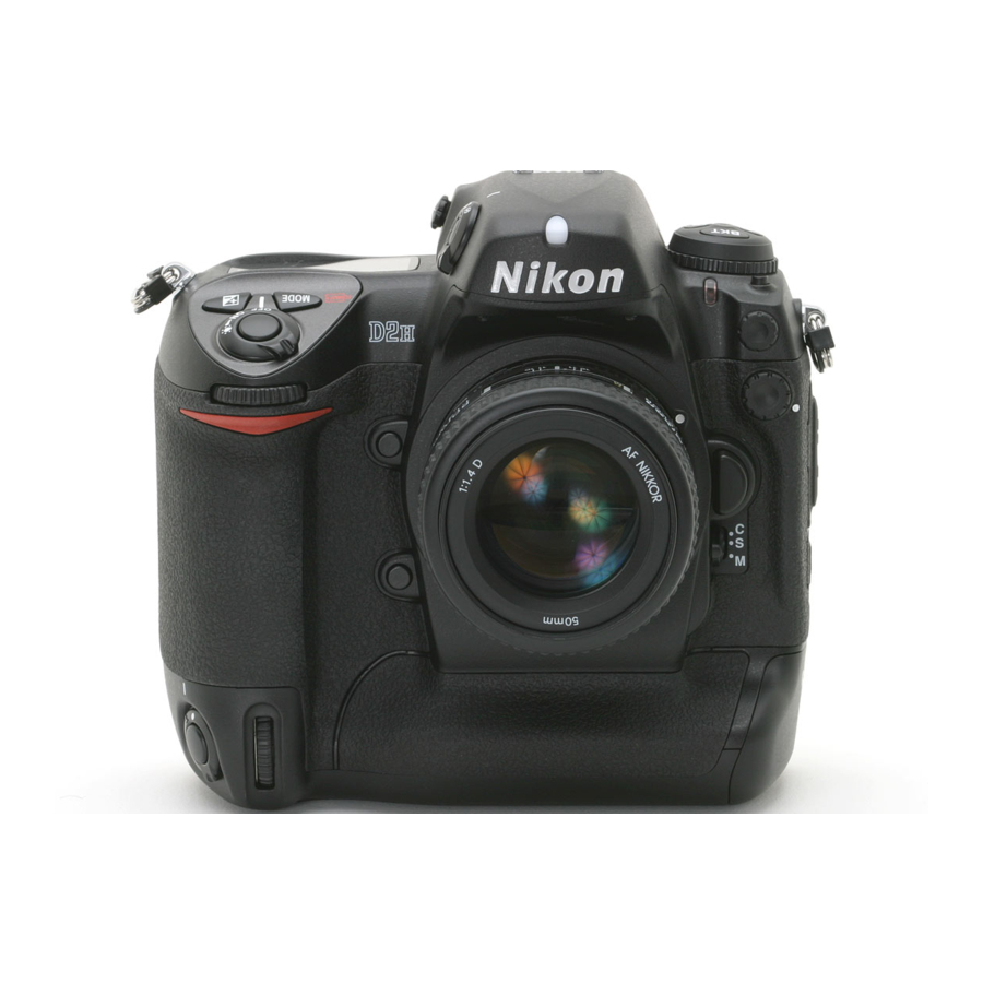Nikon D2H User Manual