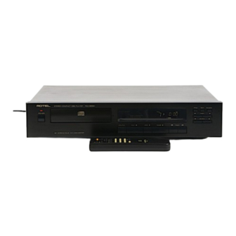 Rotel RCD-965BX Owner's Manual