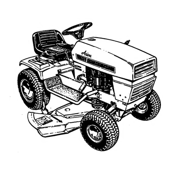 Ariens HYDROSTATIC S-8 Owner's Manual