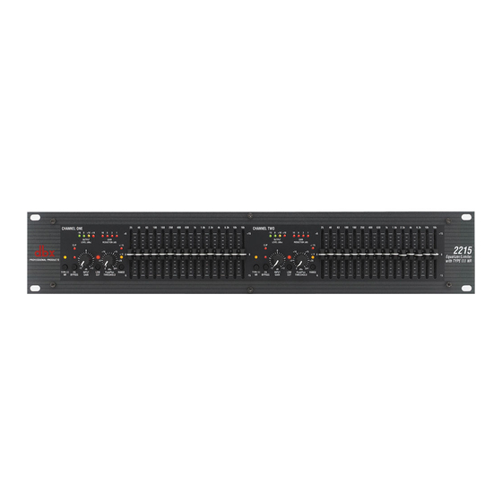 dbx 2215 Features & Specifications