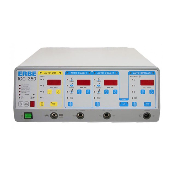 Erbe ERBOTOM ICC 350 Instruction Manual