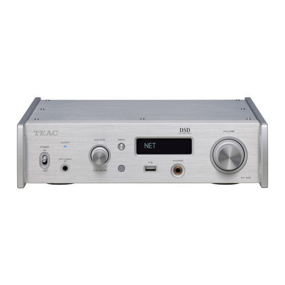 Teac NT-505 Manual