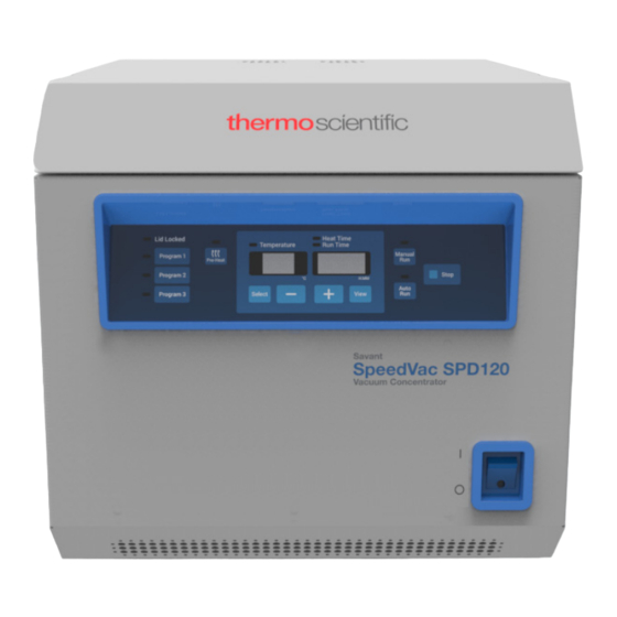 ThermoFisher Scientific ThermoScientific SpeedVac SPD120 Manuals