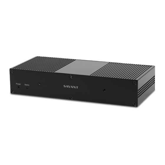 Savant PAV-AOMBAL8C Series Quick Reference Manual