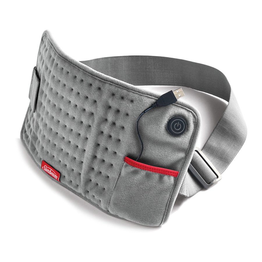 Sunbeam 2100, 2101 GoHeat USB Powered Heating Pad Manual ManualsLib