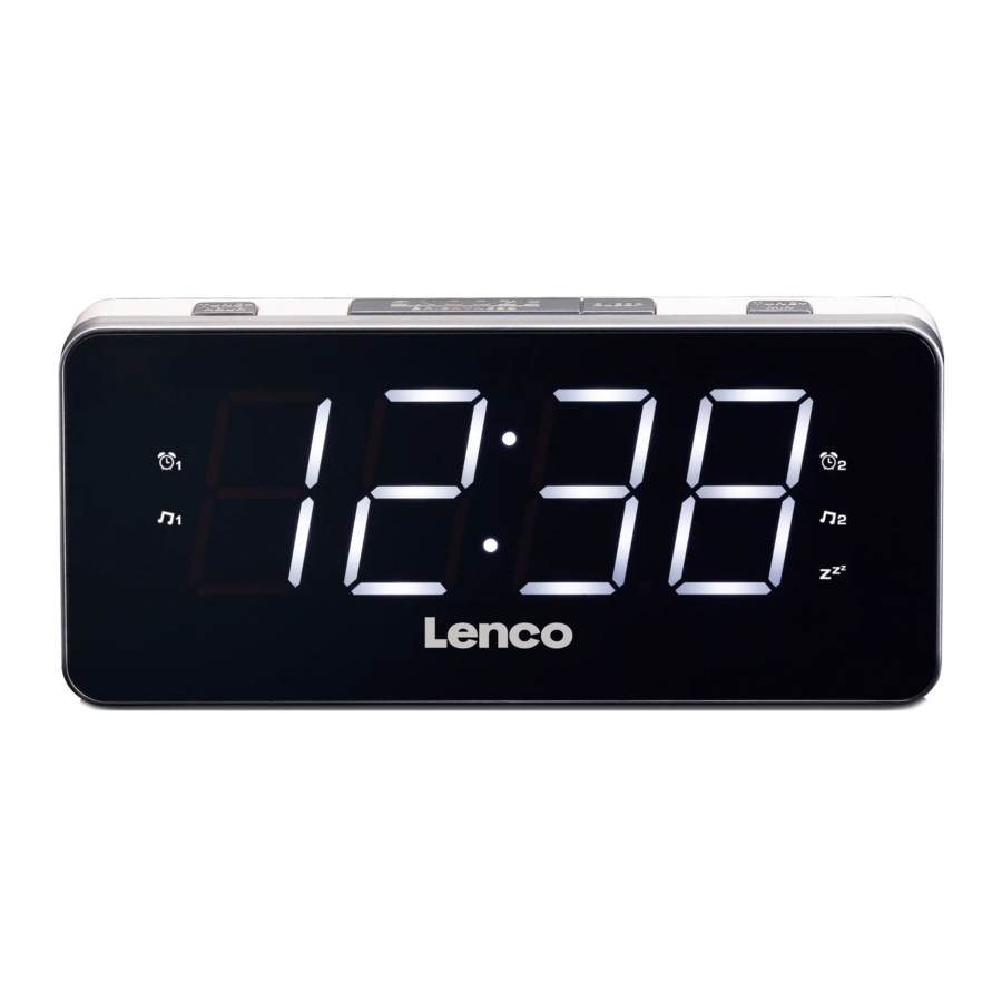 Lenco CR18 PLL FM Clock Radio Manual ManualsLib