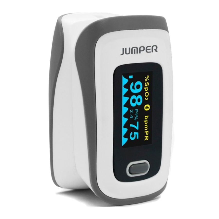 Jumper JPD500F Pulse Oximeter Manual ManualsLib