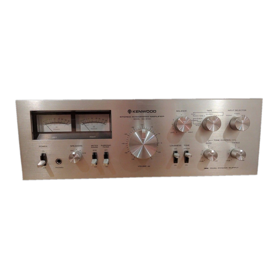 Kenwood KA-6100 Instruction Manual