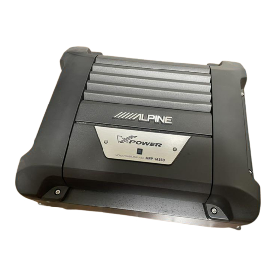 Alpine SWD-2000 Owner's Manual