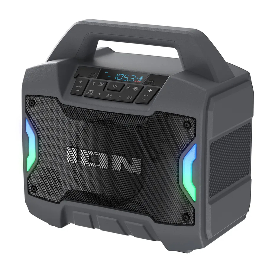 Ion GAME DAY PRIMETIME - Portable Speaker Manual