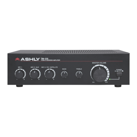 Ashly TM-335 Operating Manual