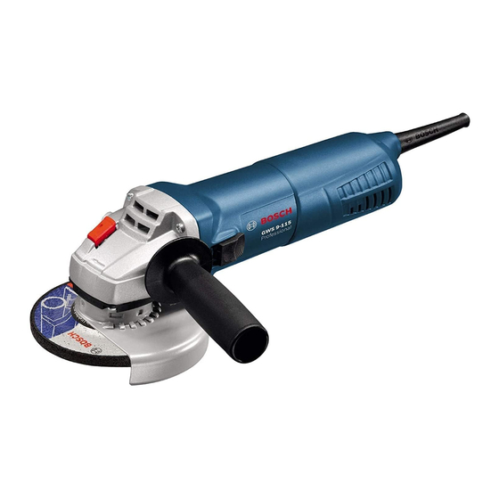 Bosch GWC Professional 9-115 Original Instructions Manual
