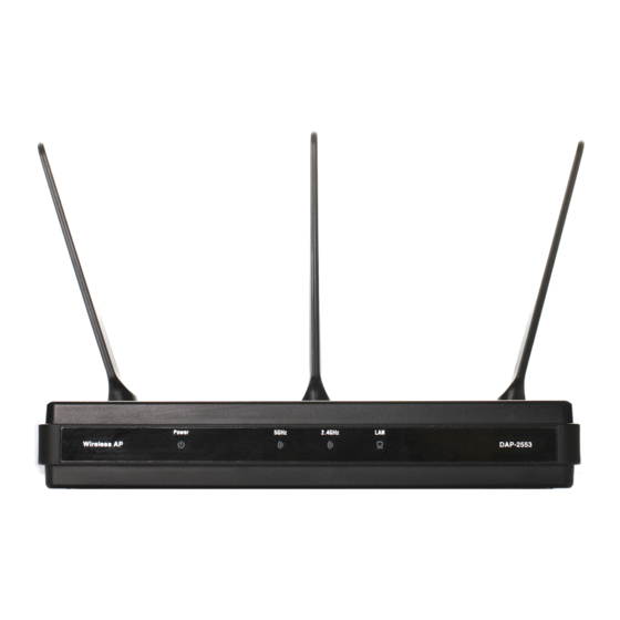 D-Link DAP-2553 - Wireless N Dual Band Gigabit Access Point Manuals