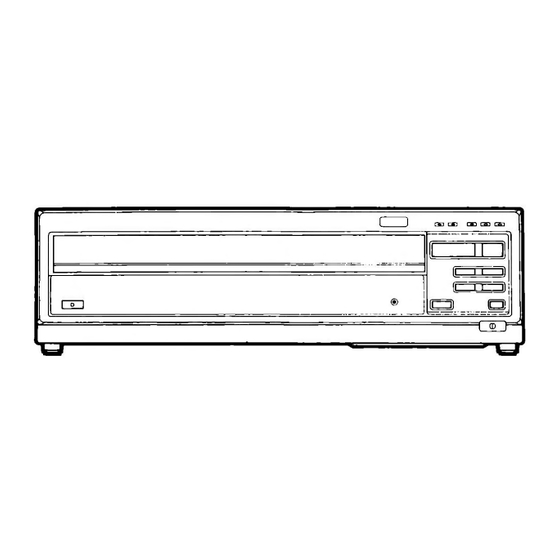 Pioneer LD-V4300D Operating Instructions Manual