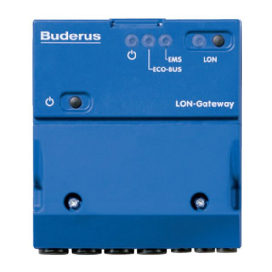 Buderus Logamatic LON-Gateway Manuals